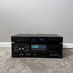Fisher CA-276 Home Stereo Integrated Amplifier with FM-276 Digital Radio Tuner Receiver