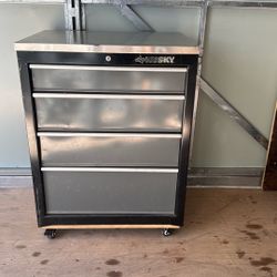 Husky 5 Drawer Tool Box With Casters