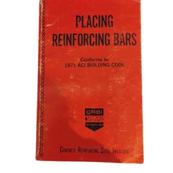 Placing Reinforcing Bars 1971