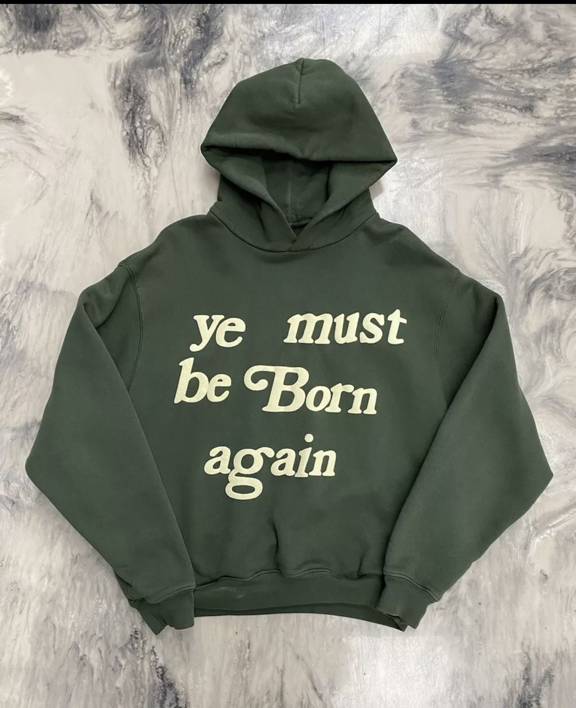 Cactus Plant Flea Market Ye Must Be Born Again Hoodie Green medium