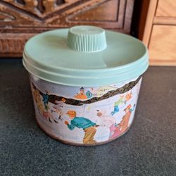 Vintage Mrs. Leland's Old Fashioned Candies 1962 Tin Canister 