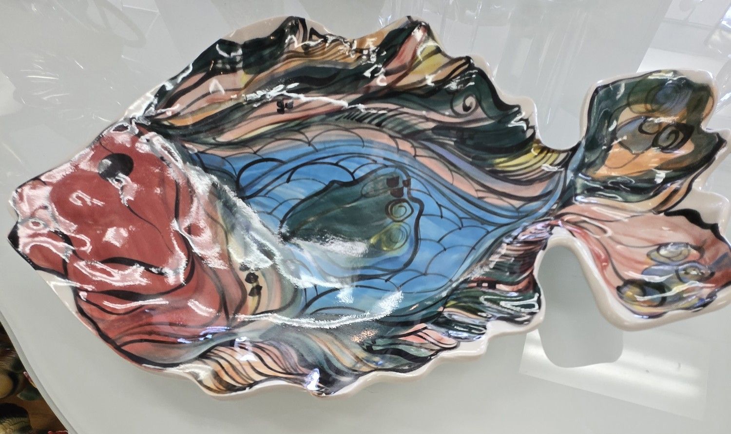 Ceramic Fish Platter. 15