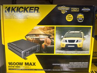 Kicker 46CXA8001 CXA8001-800-Watt Mono Class D Subwoofer Amp