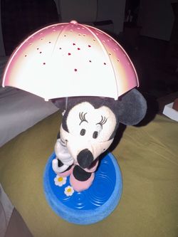 Minnie Mouse Umbrella Night Light Lamp