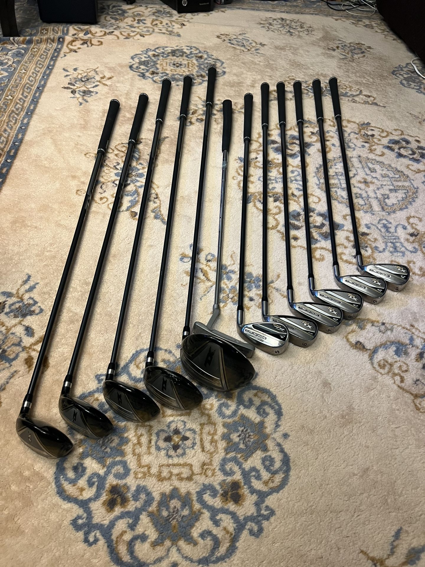 Cobra XL Speed Iron Set 6-PW, SW, Putter, Driver, Woods Regular Flex Steel 12 Pc