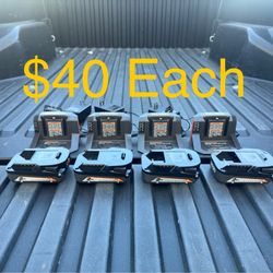 RIDGID 18V Lithium-Ion 2.0 Ah Battery & Charger **$40 Each**