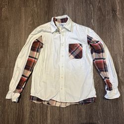 🐵 A Bathing Ape Men’s White Shirt – Size L (Vintage Streetwear Style)