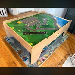 Train Table With Drawers On Both Sides 