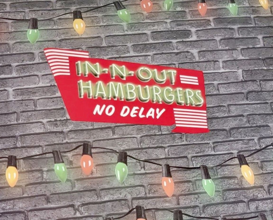 In N Out Christmas Blanket