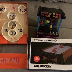 Air Hockey, Skee Ball, & Claw Machine Bundle