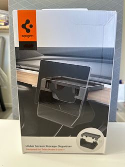 Spigen Under Screen Storage Organizer for Tesla Model Y and Model 3 - Black