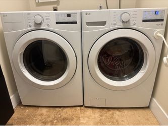 LG washer and gas dryer 2024 model excellent condition