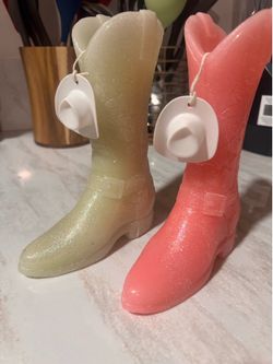 Veladoras en forma de bota