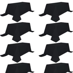 90x156in Black Rectangle Table clothes 