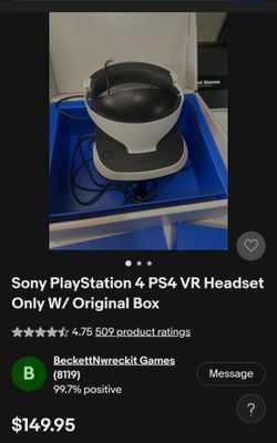 Play Station  VR Headset
