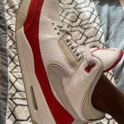Jordan 3 Retro White&Red 