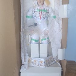 THE DANBURY MINT COLLECTION, PORCELAIN ELVIS DOLL ..NEW.! 