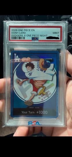 PSA 9 One Piece Dodgers x One Piece Night Don!! Card