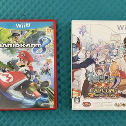 MarioKart 8 Wii U & Tatsunoko VS. CAPCOM Nintendo Wii USED