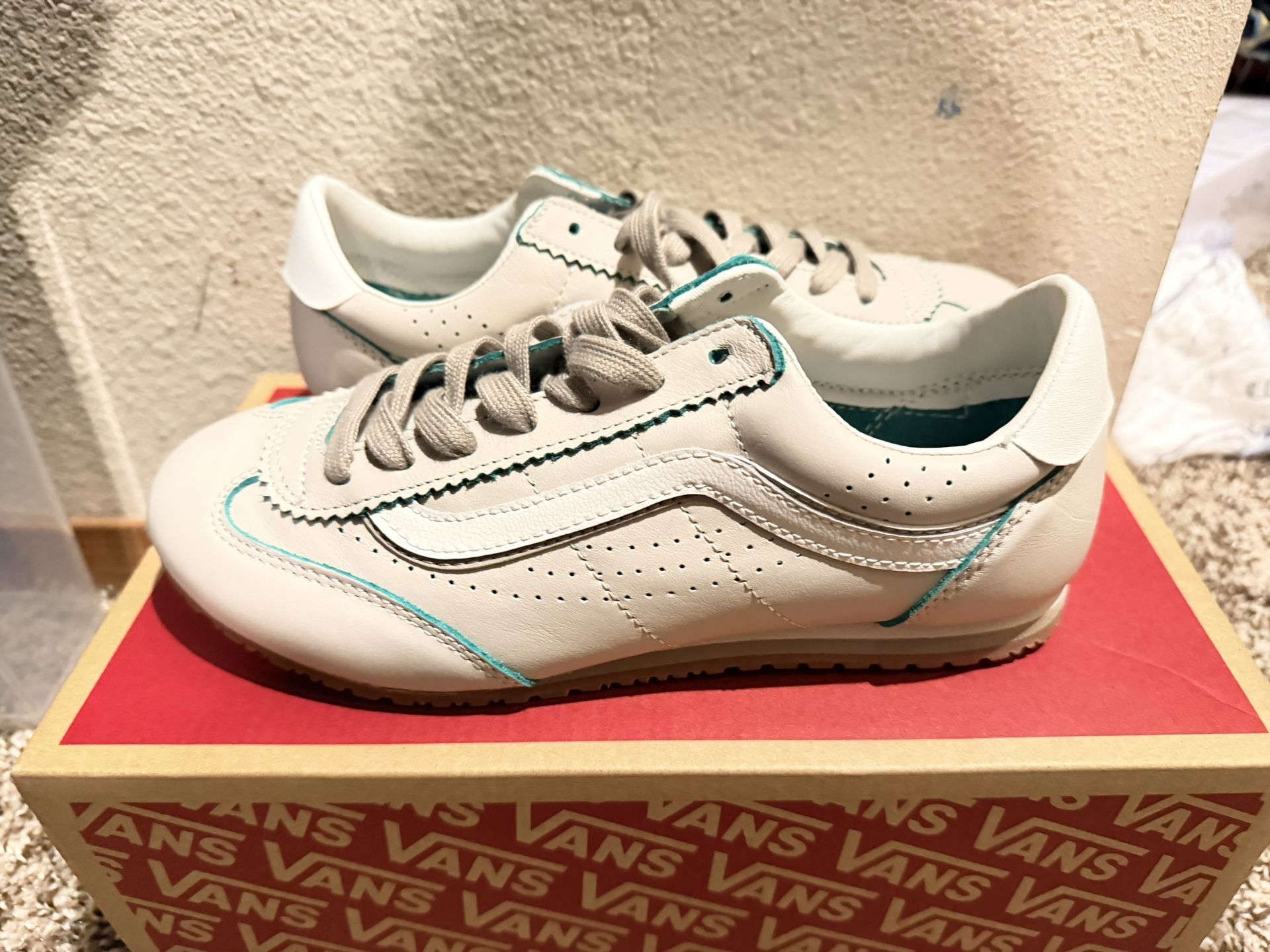 Super Lowpro Taupe Mist/Sea Green Vans