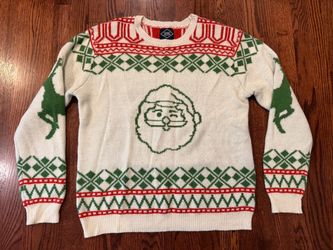 Altru Mens Large St Nick Crewneck Christmas Sweater