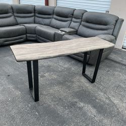 Modern Live Edge Sofa / Entry Table  ( Can Deliver For $10 )