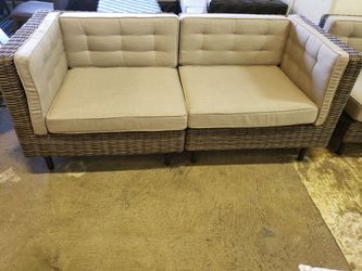 New 2pc outdoor patio furniture loveseat sunbrella fabric tax included