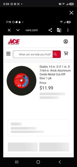 DIABLO METAL CUT-OFF DISK