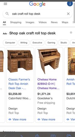 Oak Wood Desk Antique