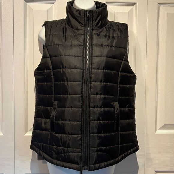 Ardene Black Puffer Vest Size L