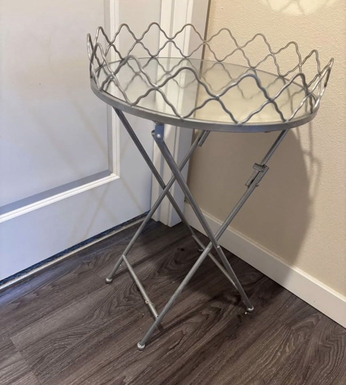 Folding Mirrored Coffe Table