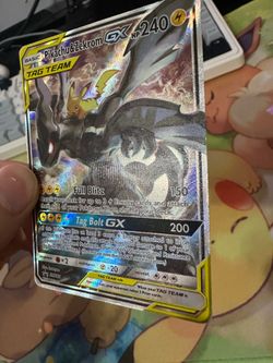 Pokemon Pikachu & Zekrom GX SM168. Lightly played. Pickup. Located Coppell Tx. Sell or trade.