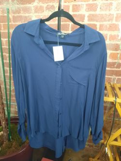 Velvet Heart Women's Royal Blue Light-weight Blouse - Size XL