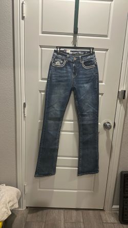 Western blue boots