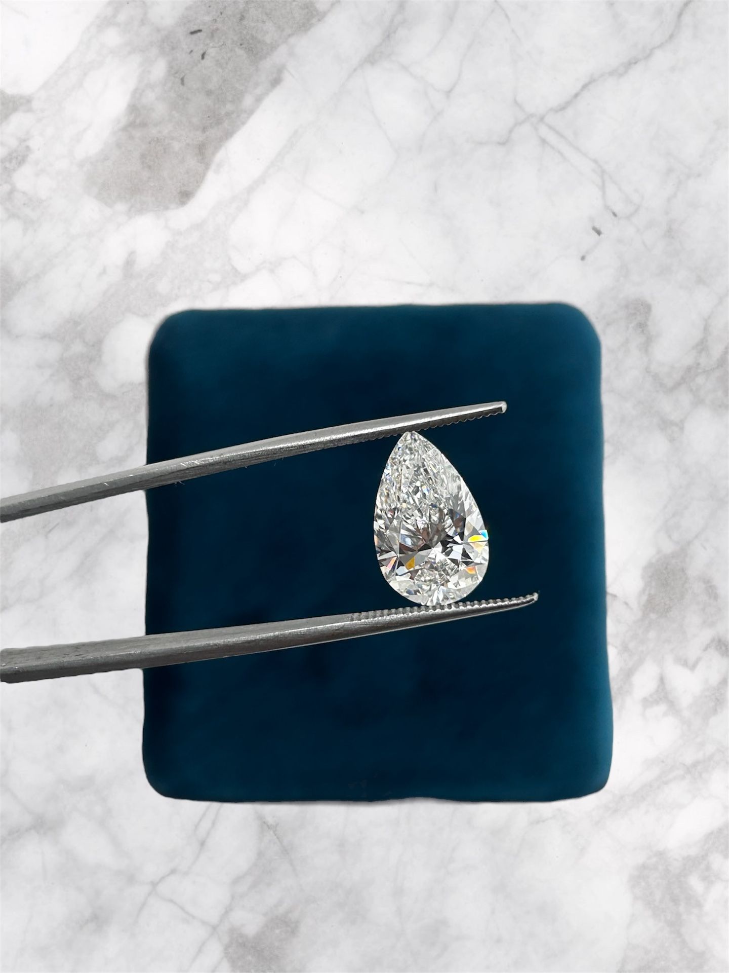 4.04 Ct Lab Grown Pear Shape Certified Diamond
