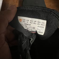 Size 10.5- Timberland Heritage 6 in Waterproof Black Nubuck Plaid Camo Boots