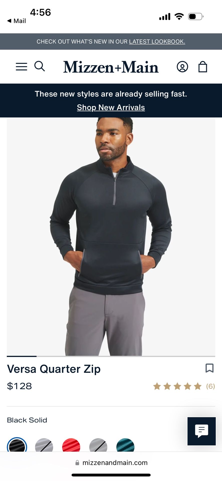 Mizzen+Main Versa Quarter Zip