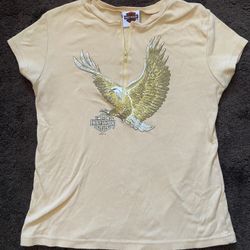 Harley Davidson Yellow Extra Large Shirt