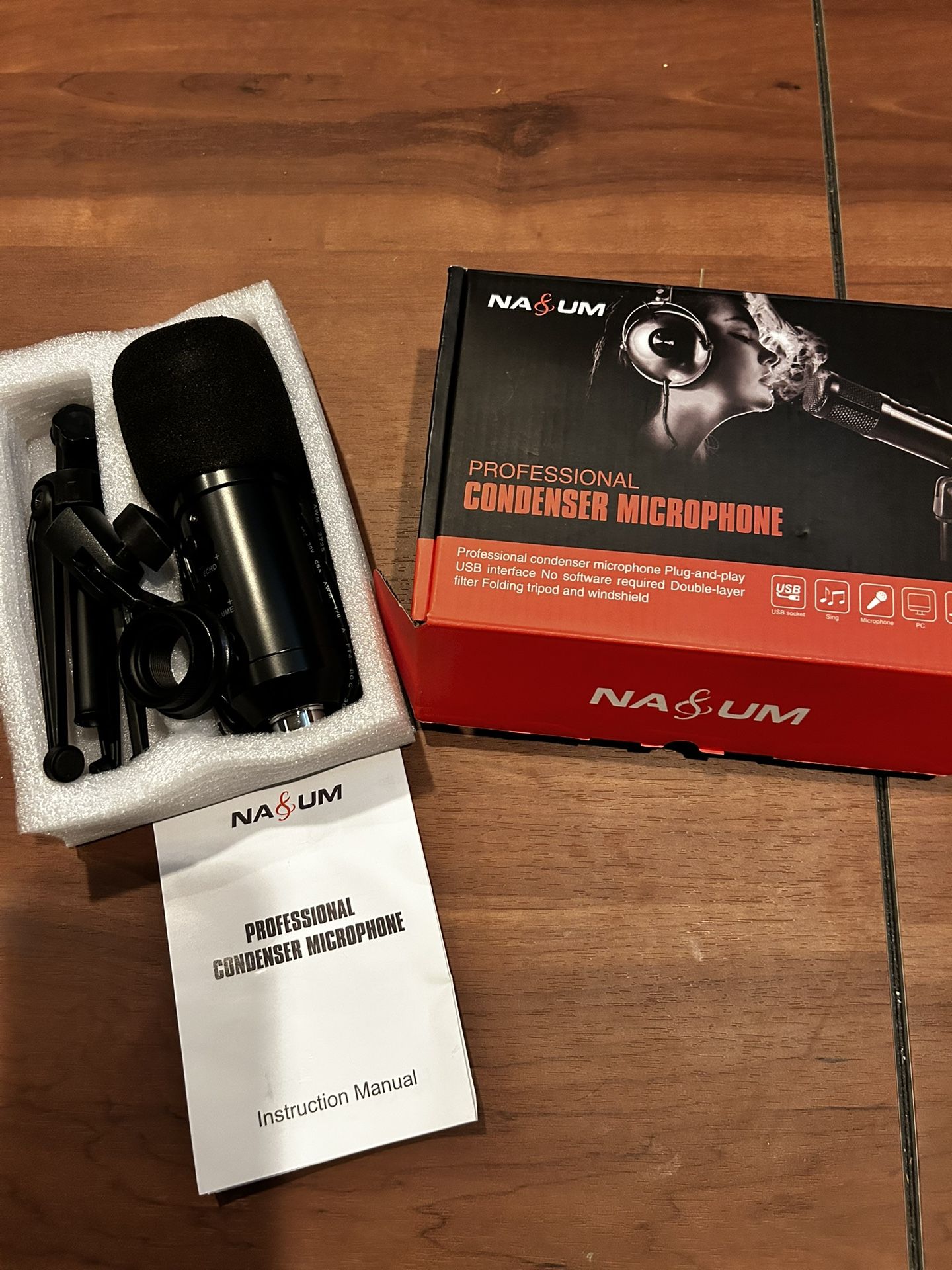 NA & UM NASUM Professional Condenser Microphone USB Interface
