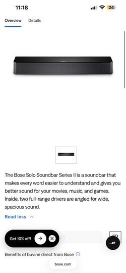 Bose Sound bar Series ll