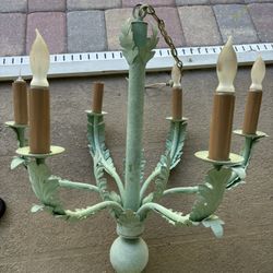 Vintage Chandelier Italian Tole 