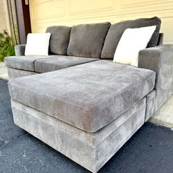 Gray Bonaterra Living Spaces Sectional Couch Sofa