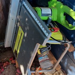 Table Saw And Chain Saw