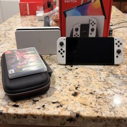 Nintendo Switch OLED w/ Carrying Case & Pokémon Shining Pearl!