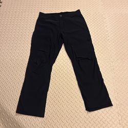 Orvis Men’s 36x32 Black Fleece Lined Tech Pants Outdoor Hiking Camping Chore
