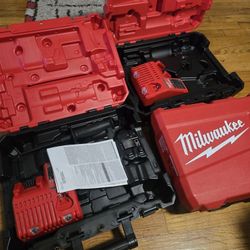 Milwaukee Empty Fresh Boxes With A Charver In Each Of Em