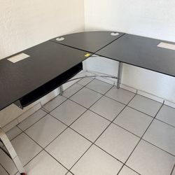 NEW L SHAPED DESK ( Glass) 
