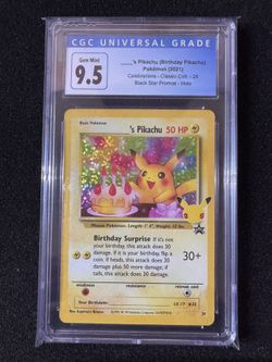 Pikachu Birthday Celebrations CGC 9.5 