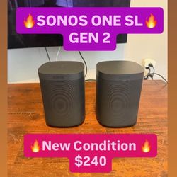 🔥 SONOS ONE SL GEN 2 🔥 NEW CONDITION 🔥 $240 🔥