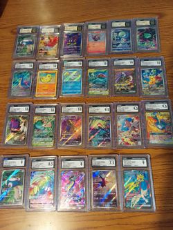 Graded pokemon CGC Japanese cards